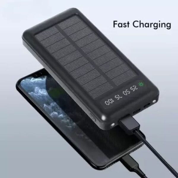 Solar power bank with fast charging support